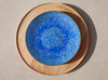 Assiette décorative bleue 28 cm