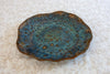 Plateau décoratif Astral bleu  brun  doré (32 cm)