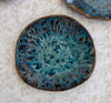 Plateau décoratif Astral bleu  brun  doré (27 cm)