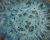 Plateau décoratif Astral bleu  brun  doré (27 cm)