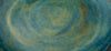 Grande assiette bleu vert doré (29 cm)