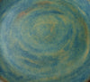 Grande assiette bleu vert doré (29 cm)