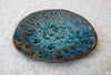 Plateau décoratif Astral bleu  brun  doré (27 cm)